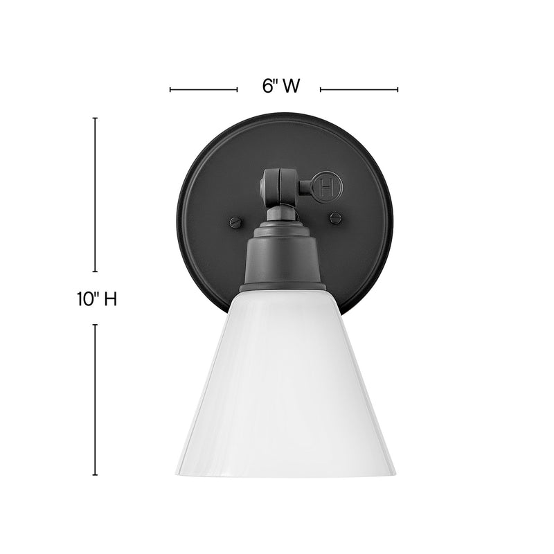 Hinkley 51180BK LED Vanity, Black