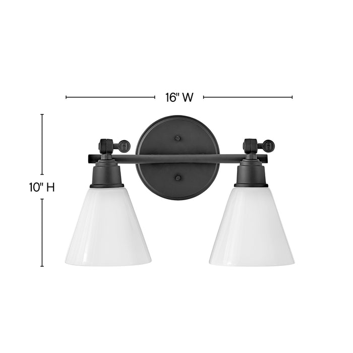 Hinkley 51182BK LED Vanity, Black