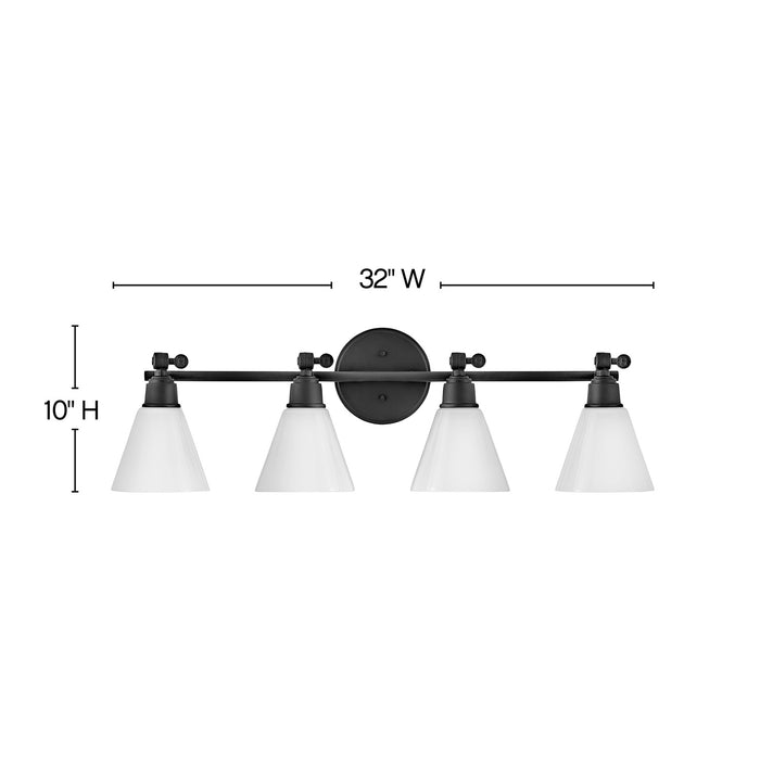 Hinkley 51184BK LED Vanity, Black