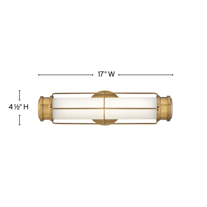 Hinkley 54300HB LED Wall Sconce, Heritage Brass