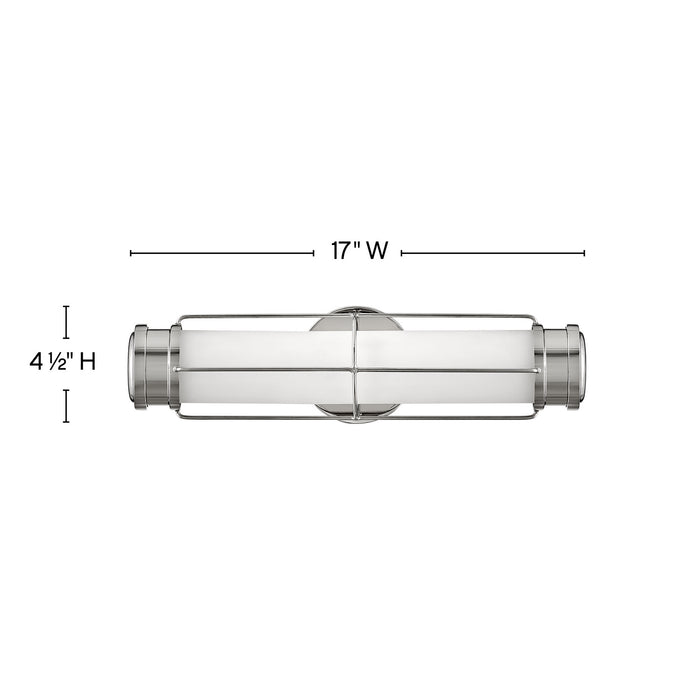 Hinkley 54300PN LED Wall Sconce, Polished Nickel
