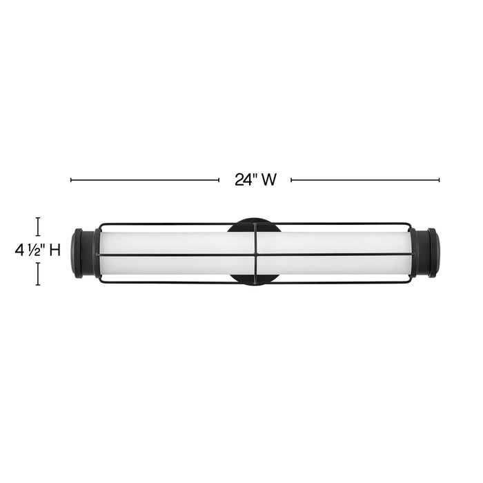 Hinkley 54302BK LED Wall Sconce, Black