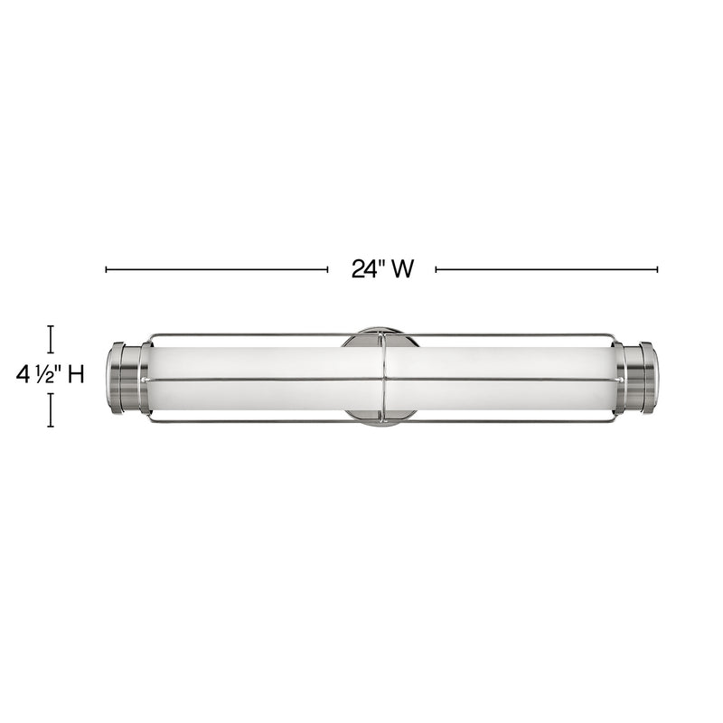 Hinkley 54302PN LED Wall Sconce, Polished Nickel