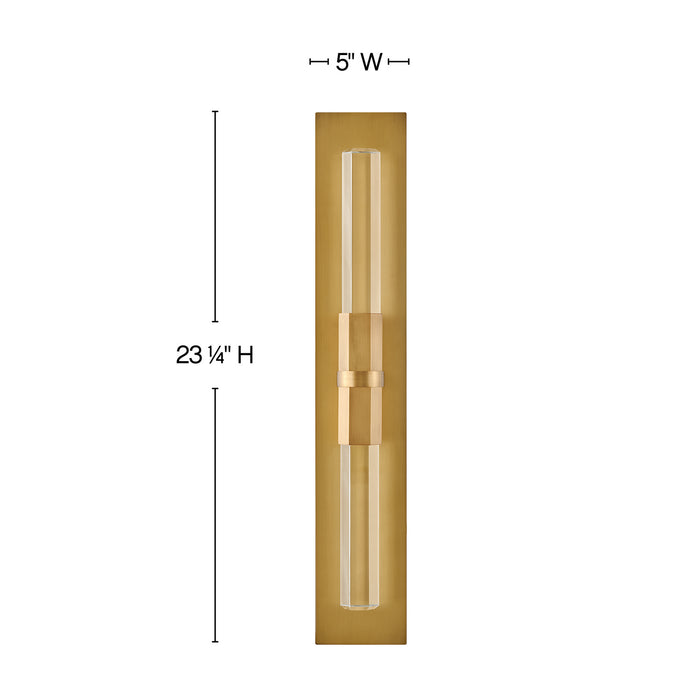 Fredrick Ramond FR30600HBR LED Wall Sconce, Heritage Brass
