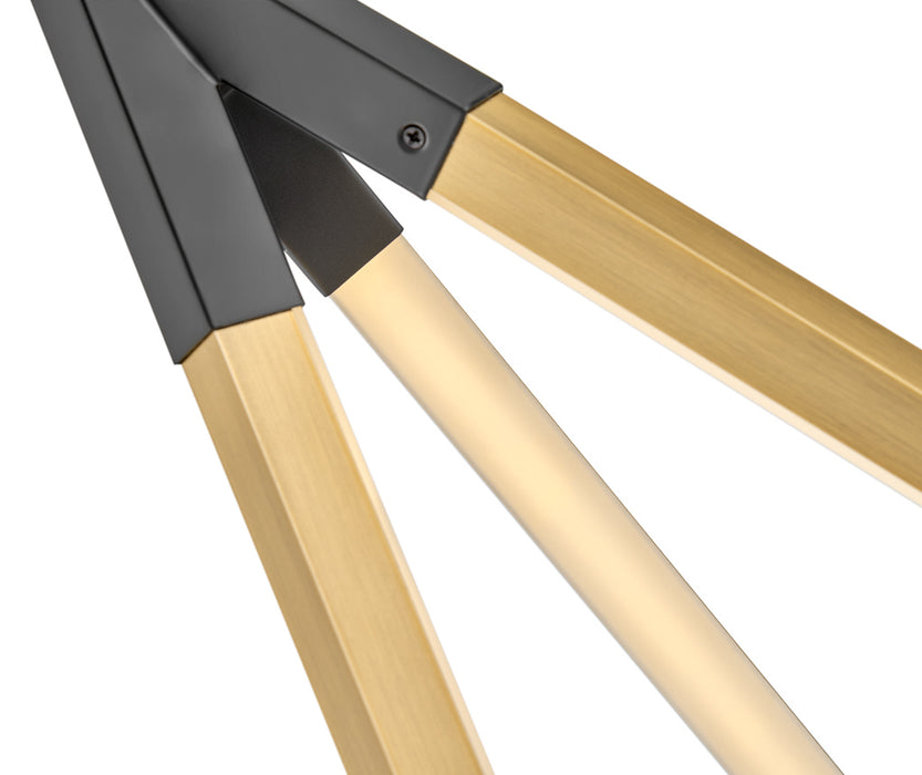 Fredrick Ramond FR30617LCB LED Pendant, Lacquered Brass