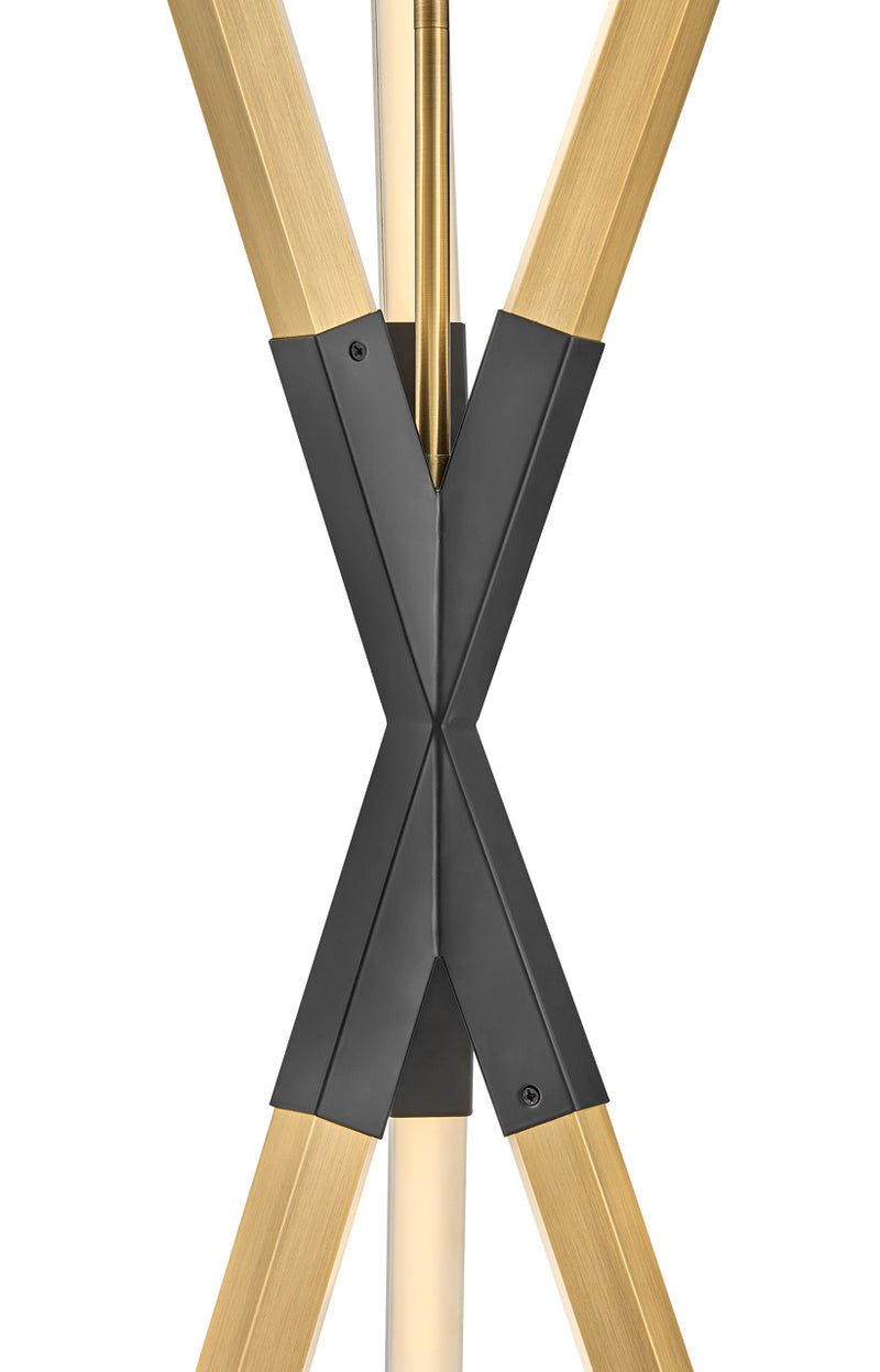 Fredrick Ramond FR30617LCB LED Pendant, Lacquered Brass