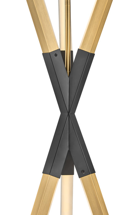 Fredrick Ramond FR30617LCB LED Pendant, Lacquered Brass