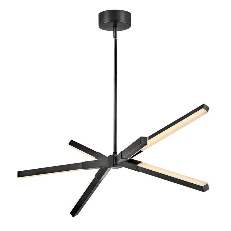 Fredrick Ramond FR30618BLK LED Linear Pendant, Black