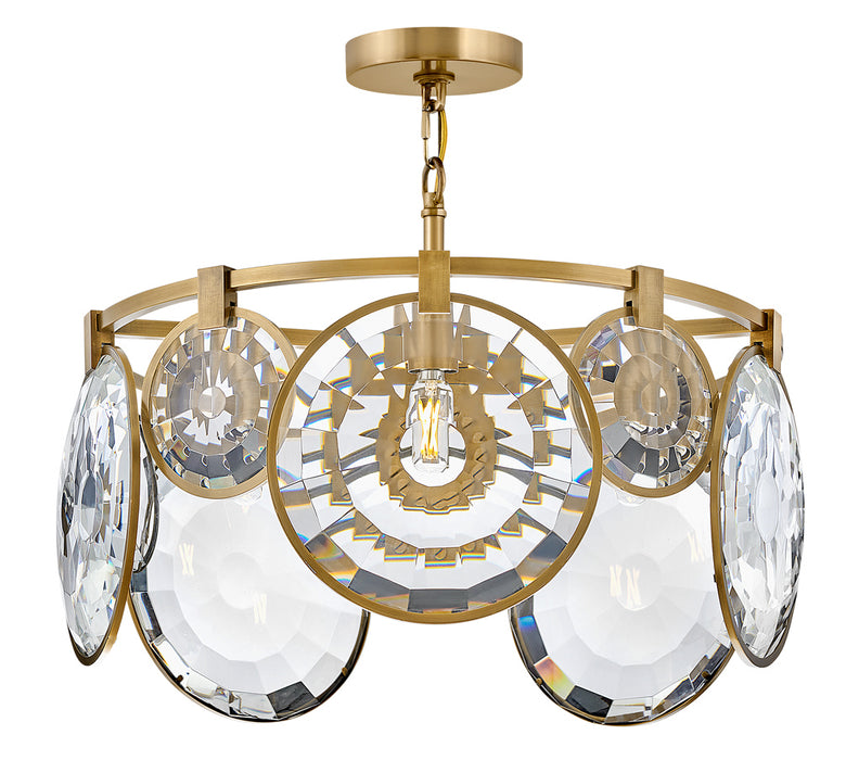 Fredrick Ramond FR31263HBR LED Pendant, Heritage Brass