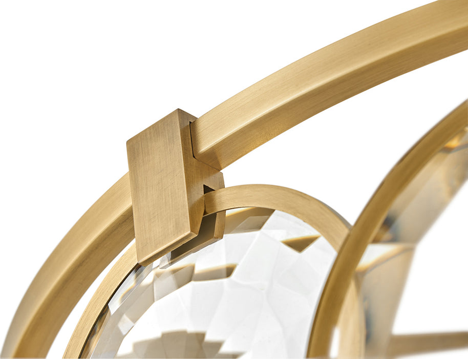 Fredrick Ramond FR31263HBR LED Pendant, Heritage Brass
