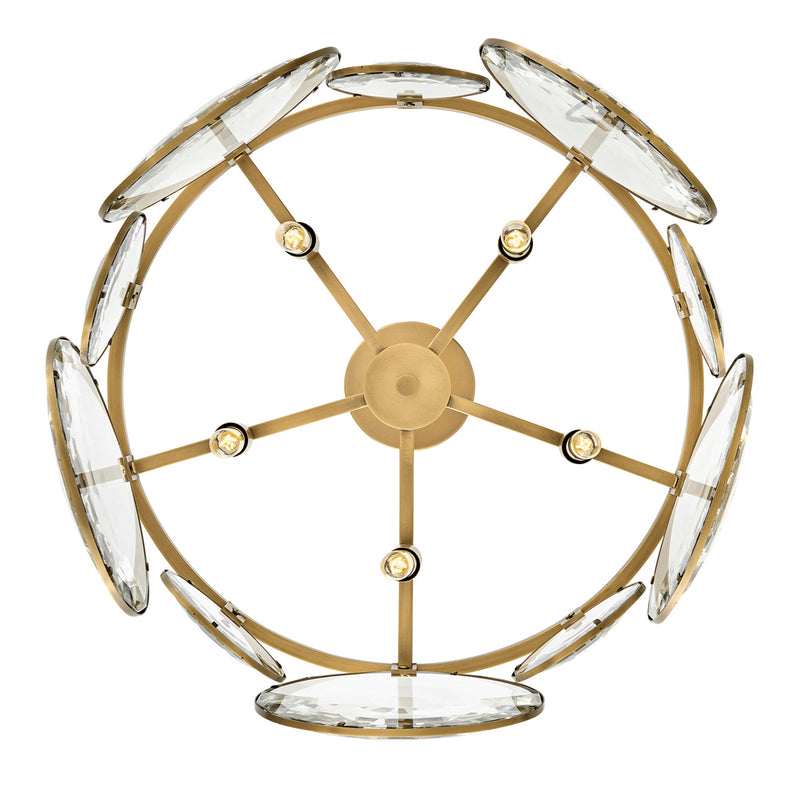 Fredrick Ramond FR31263HBR LED Pendant, Heritage Brass
