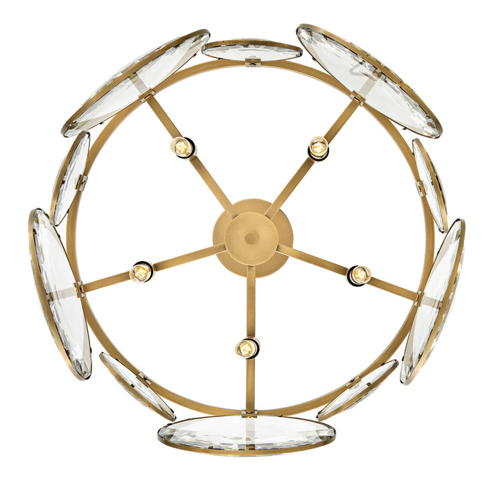 Fredrick Ramond FR31263HBR LED Pendant, Heritage Brass