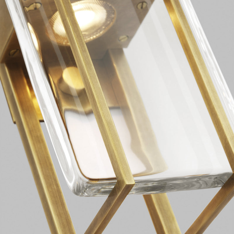 Visual Comfort Modern 700WSDUE28NB-LED927-277 LED Wall Sconce, Natural Brass