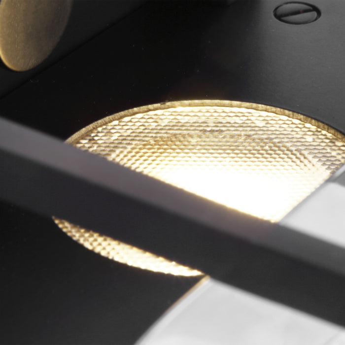 Visual Comfort Modern 700WSDUE5B-LED927-277 LED Wall Sconce, Nightshade Black