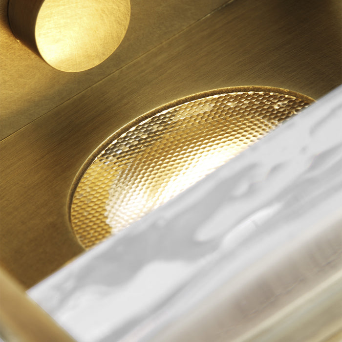 Visual Comfort Modern 700WSDUE5NB-LED927-277 LED Wall Sconce, Natural Brass