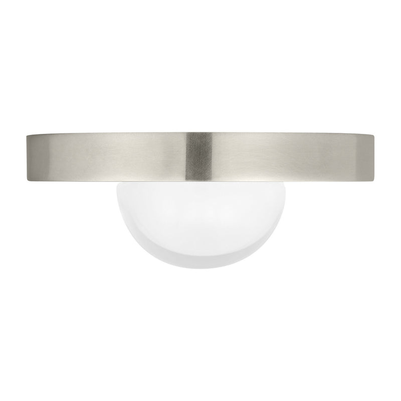 Visual Comfort Modern 700FMEBL2N-LED927 LED Flush Mount, Antique Nickel