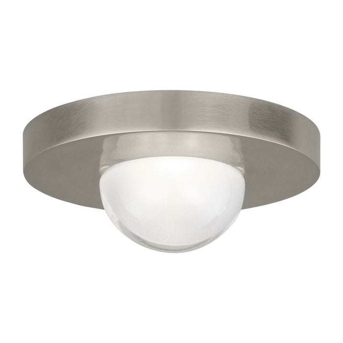Visual Comfort Modern 700FMEBL2N-LED927 LED Flush Mount, Antique Nickel