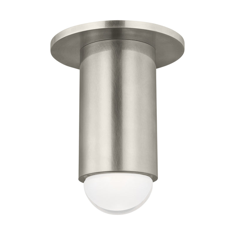 Visual Comfort Modern 700FMEBL6N-LED927 LED Flush Mount, Antique Nickel