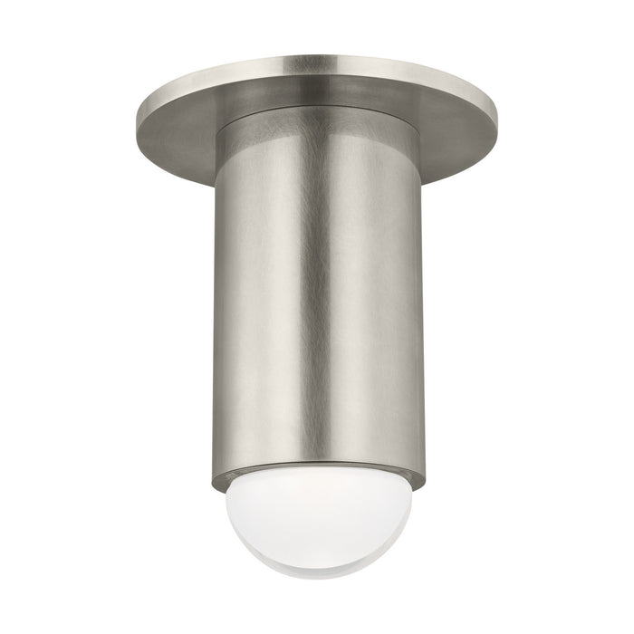 Visual Comfort Modern 700FMEBL6N-LED927 LED Flush Mount, Antique Nickel