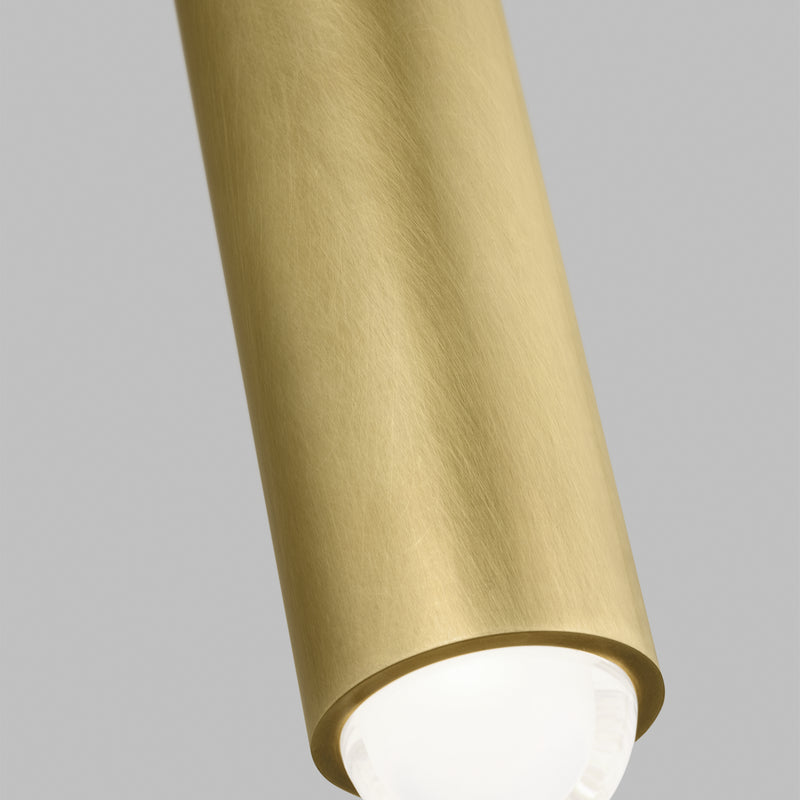 Visual Comfort Modern 700TDEBL16NB-LED927 LED Pendant, Natural Brass