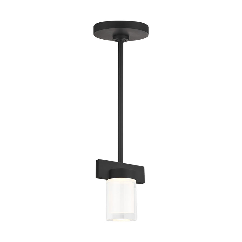 Visual Comfort Modern 700TDESF5B-LED927 LED Pendant, Nightshade Black