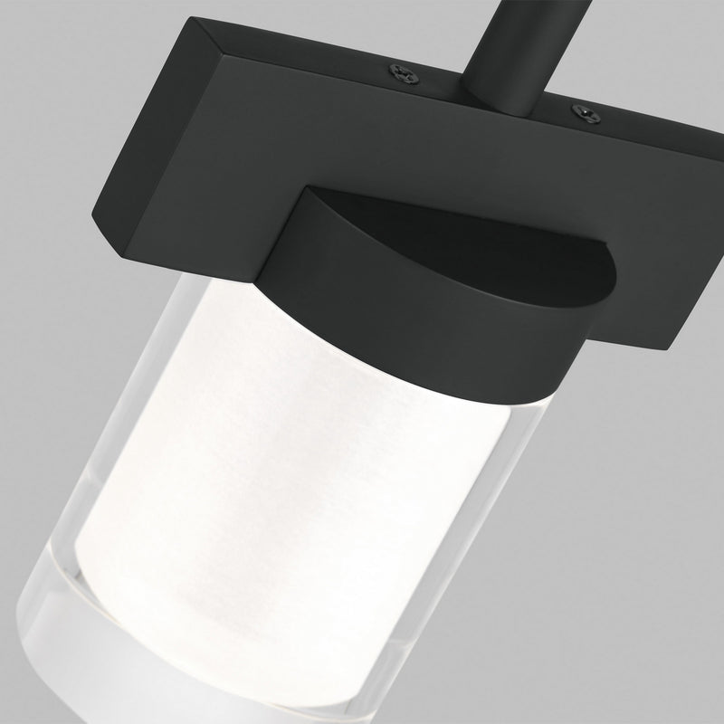Visual Comfort Modern 700TDESF5B-LED927 LED Pendant, Nightshade Black