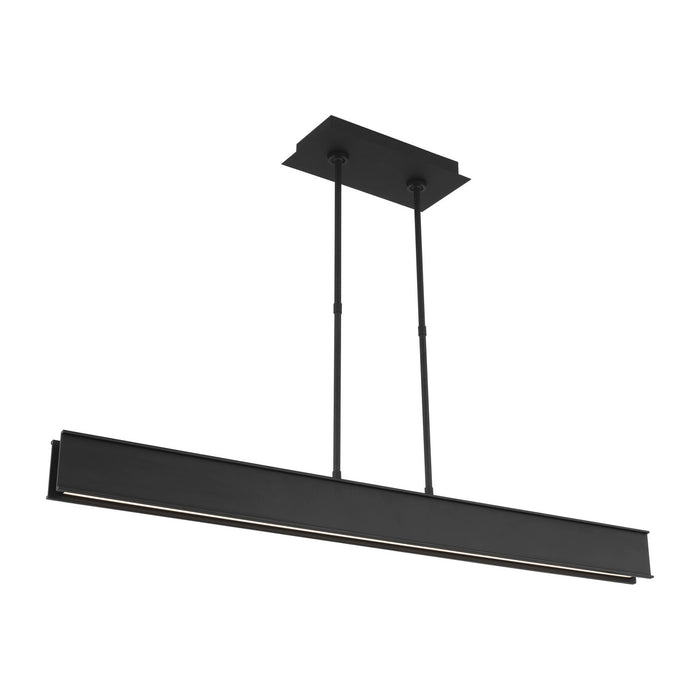 Visual Comfort Modern 700LSIBM47B-LED927 LED Linear Suspension, Nightshade Black