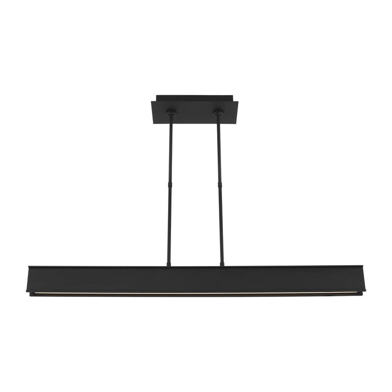Visual Comfort Modern 700LSIBM47B-LED927 LED Linear Suspension, Nightshade Black