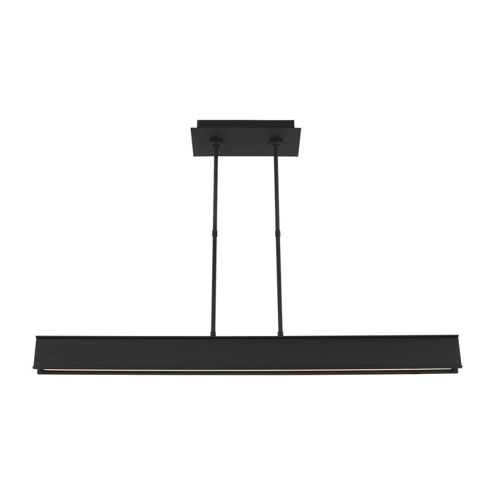 Visual Comfort Modern 700LSIBM47B-LED927 LED Linear Suspension, Nightshade Black