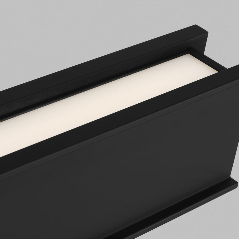 Visual Comfort Modern 700LSIBM47B-LED927 LED Linear Suspension, Nightshade Black