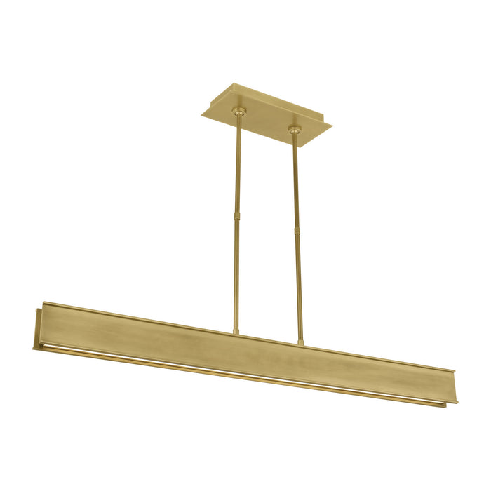 Visual Comfort Modern 700LSIBM47BR-LED927 LED Linear Suspension, Plated Brass