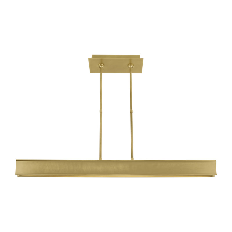 Visual Comfort Modern 700LSIBM47BR-LED927 LED Linear Suspension, Plated Brass