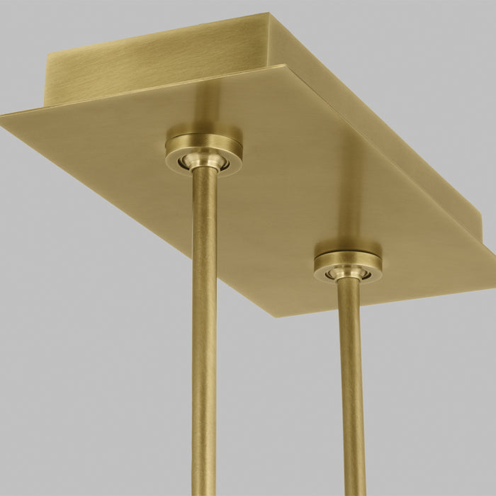 Visual Comfort Modern 700LSIBM47BR-LED927 LED Linear Suspension, Plated Brass