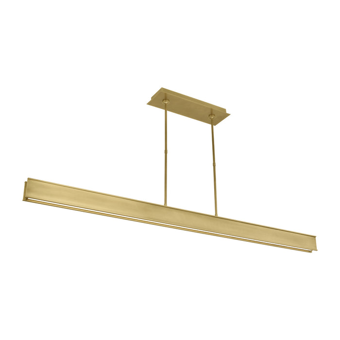 Visual Comfort Modern 700LSIBM72BR-LED927 LED Linear Suspension, Plated Brass