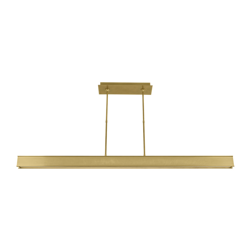 Visual Comfort Modern 700LSIBM72BR-LED927 LED Linear Suspension, Plated Brass