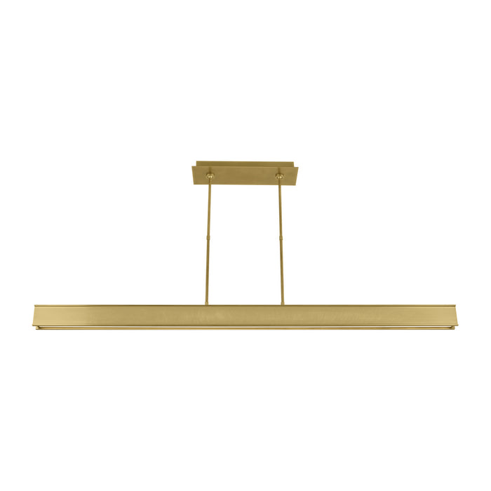 Visual Comfort Modern 700LSIBM72BR-LED927 LED Linear Suspension, Plated Brass
