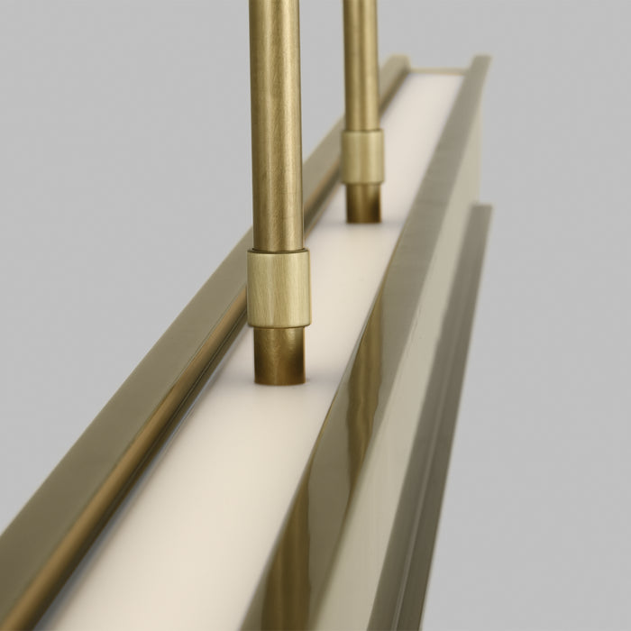 Visual Comfort Modern 700LSIBM72BR-LED927 LED Linear Suspension, Plated Brass