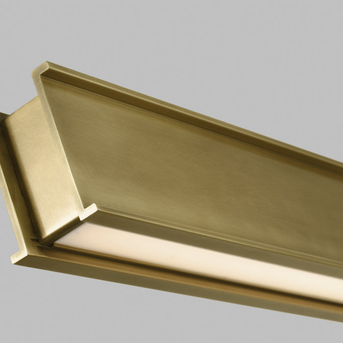Visual Comfort Modern 700LSIBM72BR-LED927 LED Linear Suspension, Plated Brass
