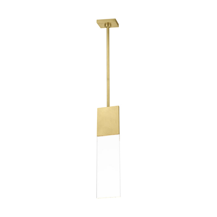 Visual Comfort Modern 700OPKLM92720NBUNV LED Pendant, Natural Brass