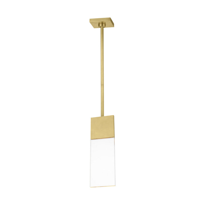 Visual Comfort Modern 700OPKLM92715NBUNV LED Pendant, Natural Brass