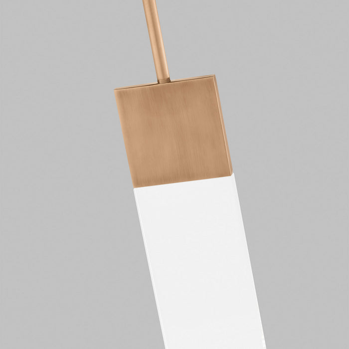 Visual Comfort Modern 700OPKLM92715PUNV LED Pendant, Copper