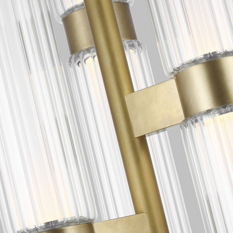 Visual Comfort Modern 700TDLGSN10BR-LED927 LED Pendant, Plated Brass