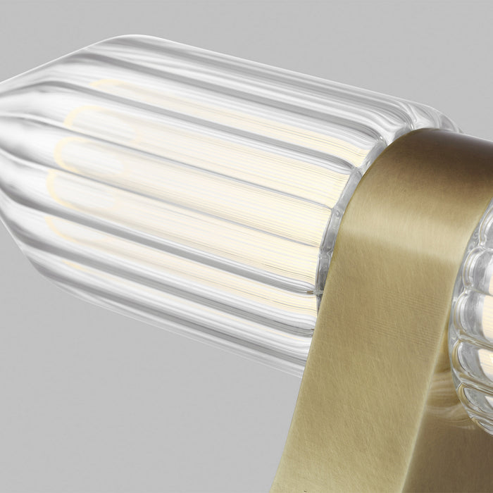 Visual Comfort Modern 700PRTLGSN8BR-LED927 LED Table Lamp, Plated Brass