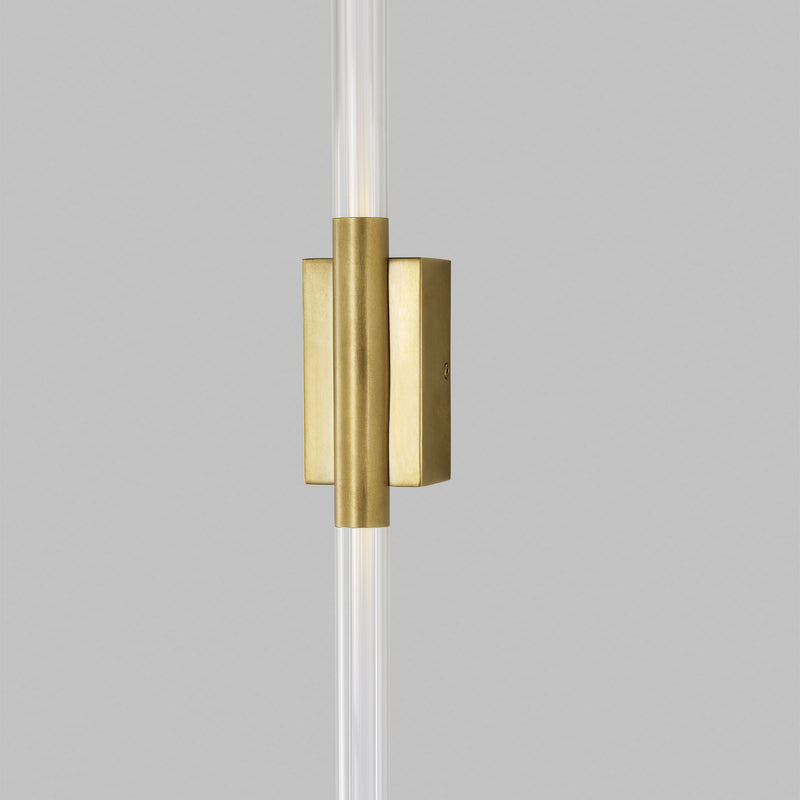 Visual Comfort Modern 700WSPHB33NB-LED927 LED Wall Sconce, Natural Brass