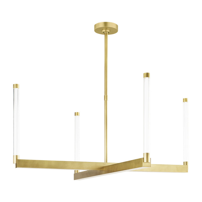 Visual Comfort Modern 700PHB36NB-LED927-277 LED Chandelier, Natural Brass