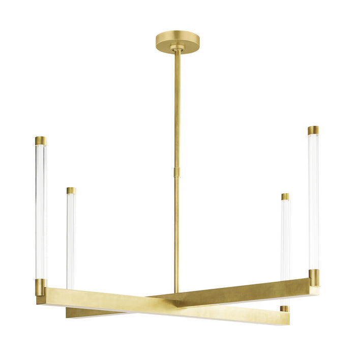 Visual Comfort Modern 700PHB36NB-LED927-277 LED Chandelier, Natural Brass