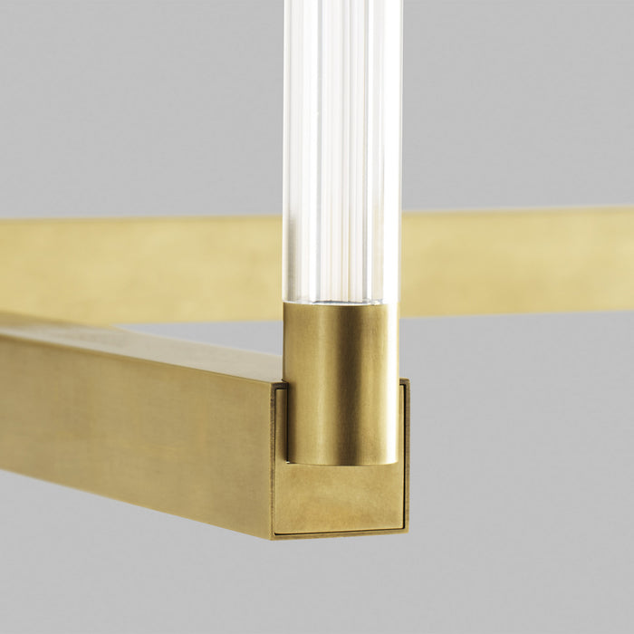 Visual Comfort Modern 700PHB36NB-LED927-277 LED Chandelier, Natural Brass