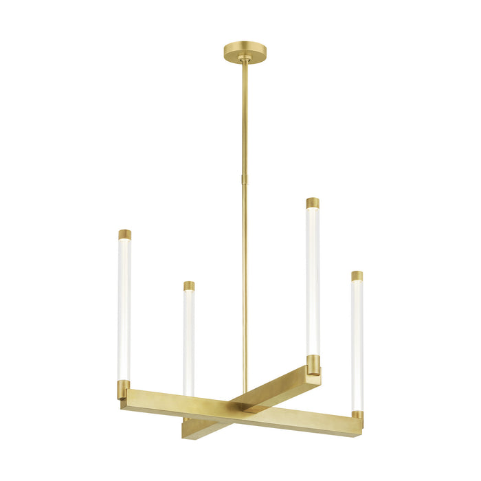 Visual Comfort Modern 700PHB24NB-LED927 LED Chandelier, Natural Brass