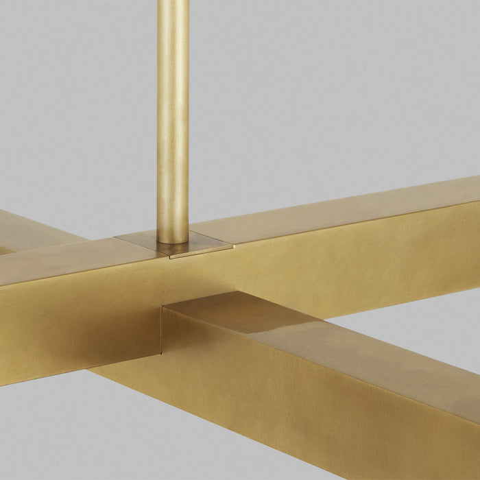 Visual Comfort Modern 700PHB24NB-LED927 LED Chandelier, Natural Brass