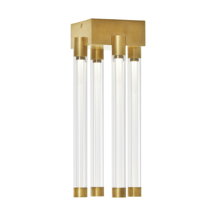 Visual Comfort Modern 700FMPHB6NB-LED927 LED Flush Mount, Natural Brass